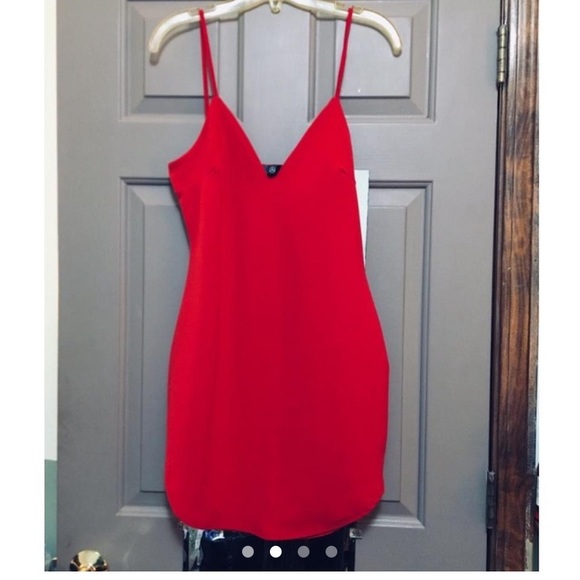 Red Missguided Bodycon Party Club Mini Dress - Picture 6 of 8